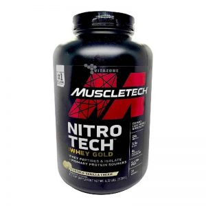Proteína MT Nitrotech 100% Whey Gold 5.52 Lb French Vanilla Cream