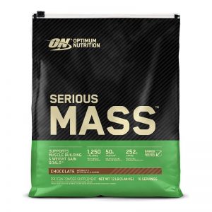 Proteína ON Serius Mass 12 Lb Chocolate.