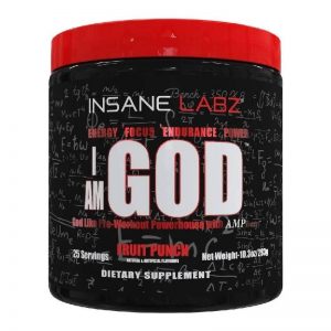 Pre-Entreno Insane Labz I am God 25 Serv Fruit Punch.