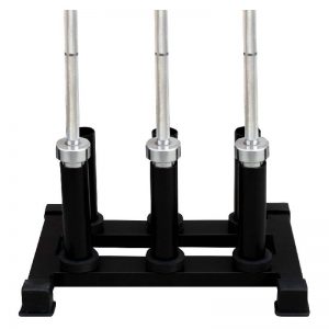 Rack Vertical con 6 soportes para barras olímpicas.