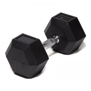 Mancuerna En Caucho Hexagonal Mdfitness 30 Lb (13.6 Kg, Dumbbells) 1 Pieza.