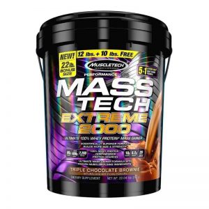 Proteína MT Mass Tech Extreme 2000 22 Lb Triple Chocolate Brownie.
